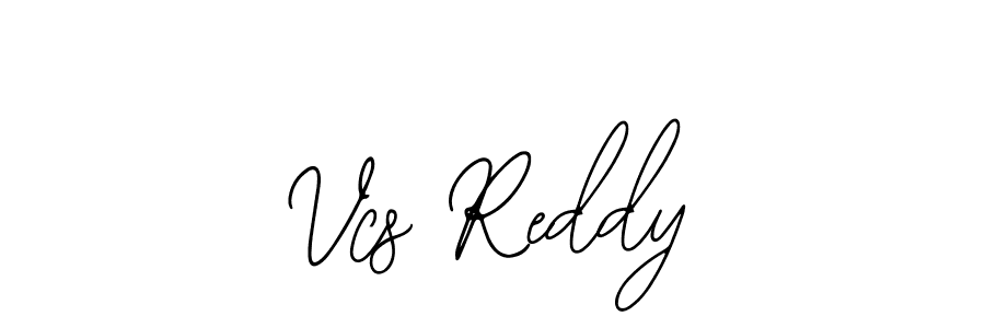 The best way (Bearetta-2O07w) to make a short signature is to pick only two or three words in your name. The name Vcs Reddy include a total of six letters. For converting this name. Vcs Reddy signature style 12 images and pictures png