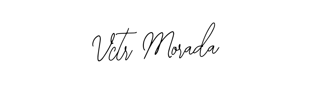 How to make Vctr Morada name signature. Use Bearetta-2O07w style for creating short signs online. This is the latest handwritten sign. Vctr Morada signature style 12 images and pictures png