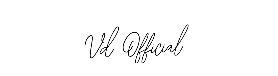 Similarly Bearetta-2O07w is the best handwritten signature design. Signature creator online .You can use it as an online autograph creator for name Vd Official. Vd Official signature style 12 images and pictures png