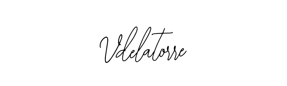 You should practise on your own different ways (Bearetta-2O07w) to write your name (Vdelatorre) in signature. don't let someone else do it for you. Vdelatorre signature style 12 images and pictures png