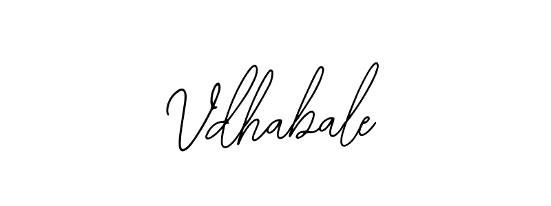 How to Draw Vdhabale signature style? Bearetta-2O07w is a latest design signature styles for name Vdhabale. Vdhabale signature style 12 images and pictures png