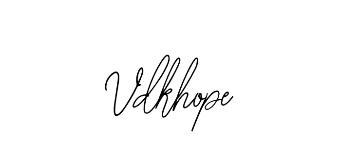 Make a beautiful signature design for name Vdkhope. With this signature (Bearetta-2O07w) style, you can create a handwritten signature for free. Vdkhope signature style 12 images and pictures png