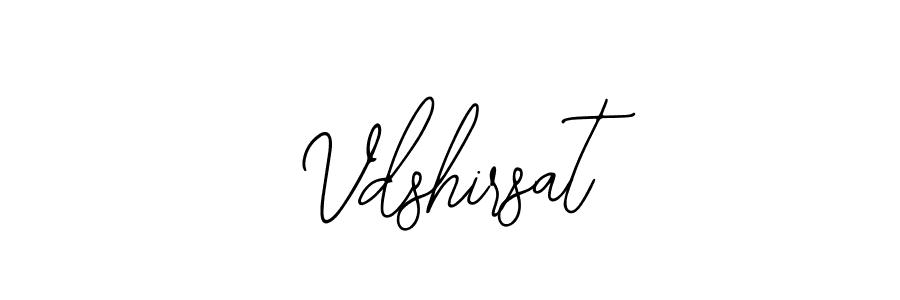 Make a beautiful signature design for name Vdshirsat. With this signature (Bearetta-2O07w) style, you can create a handwritten signature for free. Vdshirsat signature style 12 images and pictures png