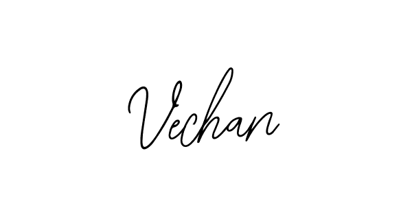 Use a signature maker to create a handwritten signature online. With this signature software, you can design (Bearetta-2O07w) your own signature for name Vechan. Vechan signature style 12 images and pictures png