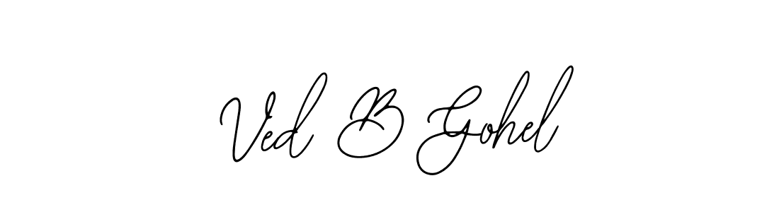 You can use this online signature creator to create a handwritten signature for the name Ved B Gohel. This is the best online autograph maker. Ved B Gohel signature style 12 images and pictures png