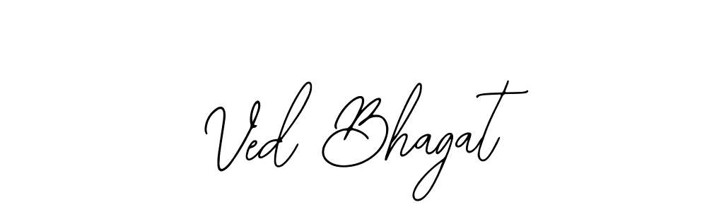 Use a signature maker to create a handwritten signature online. With this signature software, you can design (Bearetta-2O07w) your own signature for name Ved Bhagat. Ved Bhagat signature style 12 images and pictures png