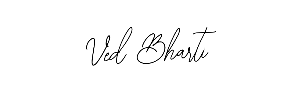 if you are searching for the best signature style for your name Ved Bharti. so please give up your signature search. here we have designed multiple signature styles  using Bearetta-2O07w. Ved Bharti signature style 12 images and pictures png