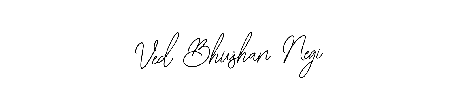 Use a signature maker to create a handwritten signature online. With this signature software, you can design (Bearetta-2O07w) your own signature for name Ved Bhushan Negi. Ved Bhushan Negi signature style 12 images and pictures png