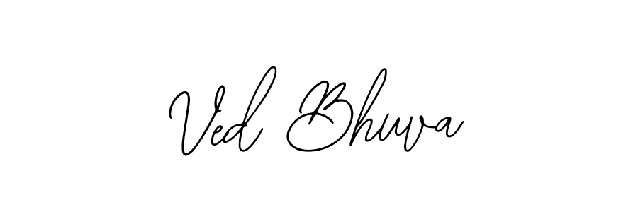if you are searching for the best signature style for your name Ved Bhuva. so please give up your signature search. here we have designed multiple signature styles  using Bearetta-2O07w. Ved Bhuva signature style 12 images and pictures png