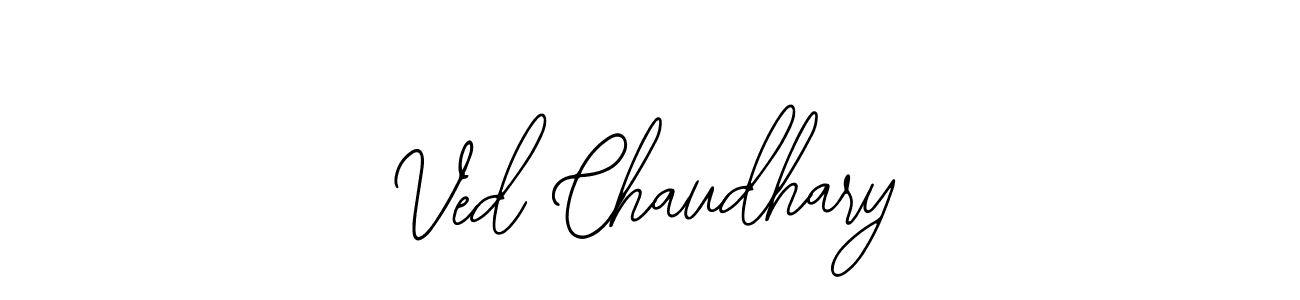 This is the best signature style for the Ved Chaudhary name. Also you like these signature font (Bearetta-2O07w). Mix name signature. Ved Chaudhary signature style 12 images and pictures png