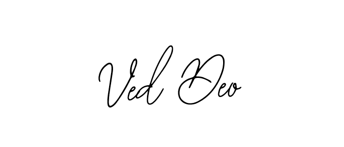 Also You can easily find your signature by using the search form. We will create Ved Deo name handwritten signature images for you free of cost using Bearetta-2O07w sign style. Ved Deo signature style 12 images and pictures png