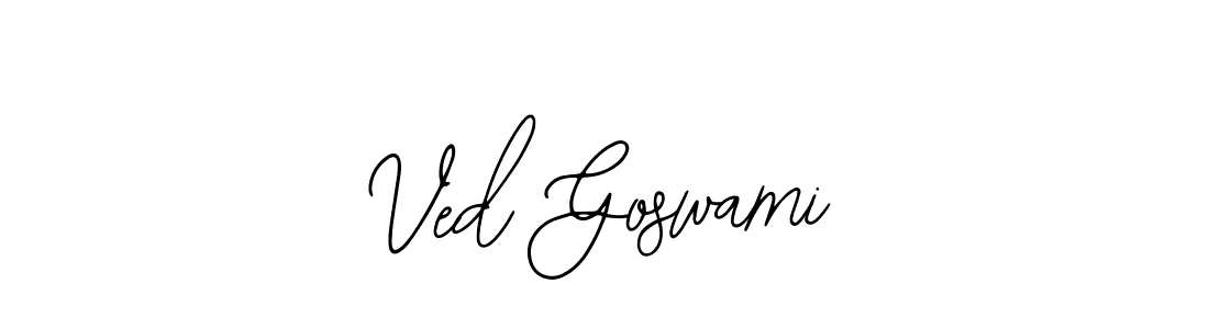 The best way (Bearetta-2O07w) to make a short signature is to pick only two or three words in your name. The name Ved Goswami include a total of six letters. For converting this name. Ved Goswami signature style 12 images and pictures png