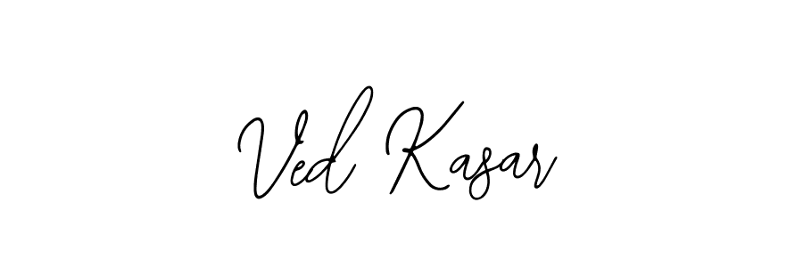 The best way (Bearetta-2O07w) to make a short signature is to pick only two or three words in your name. The name Ved Kasar include a total of six letters. For converting this name. Ved Kasar signature style 12 images and pictures png