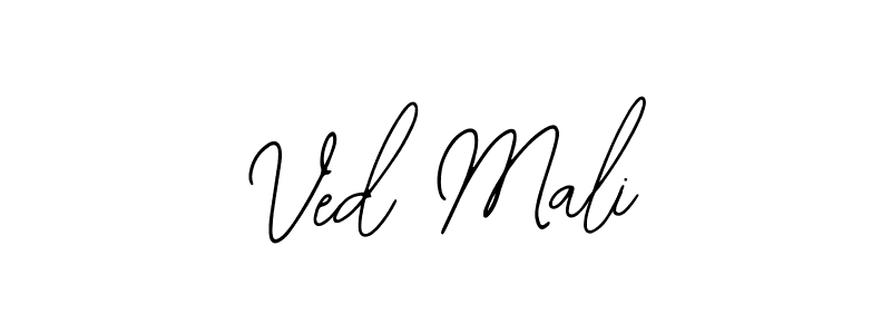 Similarly Bearetta-2O07w is the best handwritten signature design. Signature creator online .You can use it as an online autograph creator for name Ved Mali. Ved Mali signature style 12 images and pictures png