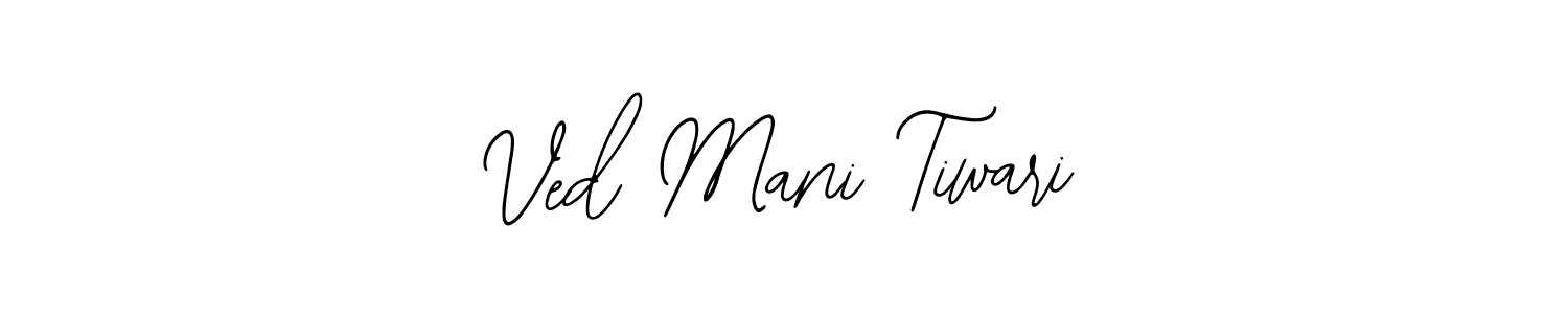 Similarly Bearetta-2O07w is the best handwritten signature design. Signature creator online .You can use it as an online autograph creator for name Ved Mani Tiwari. Ved Mani Tiwari signature style 12 images and pictures png