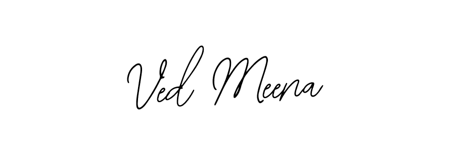 The best way (Bearetta-2O07w) to make a short signature is to pick only two or three words in your name. The name Ved Meena include a total of six letters. For converting this name. Ved Meena signature style 12 images and pictures png