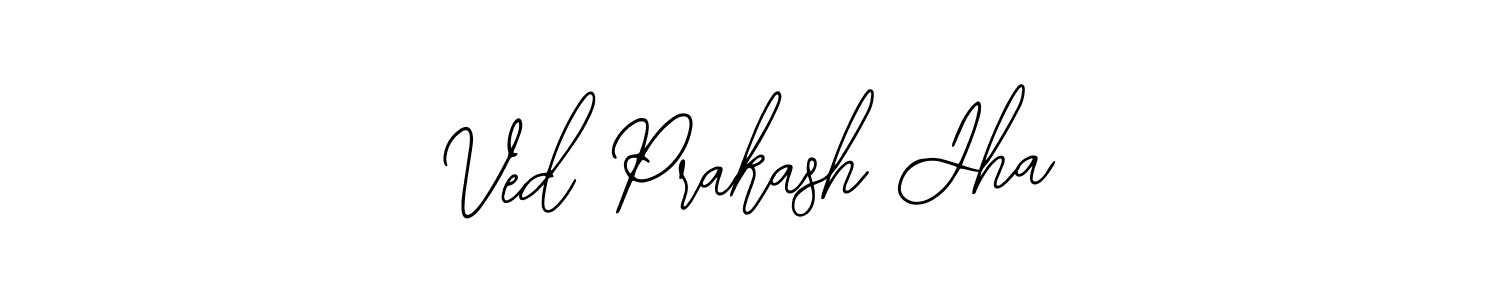 Use a signature maker to create a handwritten signature online. With this signature software, you can design (Bearetta-2O07w) your own signature for name Ved Prakash Jha. Ved Prakash Jha signature style 12 images and pictures png