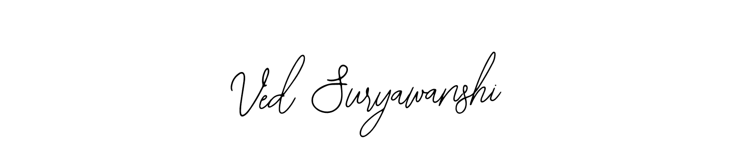 You should practise on your own different ways (Bearetta-2O07w) to write your name (Ved Suryawanshi) in signature. don't let someone else do it for you. Ved Suryawanshi signature style 12 images and pictures png