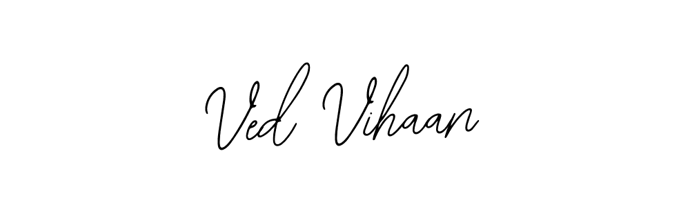 This is the best signature style for the Ved Vihaan name. Also you like these signature font (Bearetta-2O07w). Mix name signature. Ved Vihaan signature style 12 images and pictures png