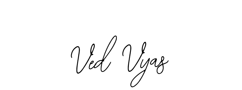 The best way (Bearetta-2O07w) to make a short signature is to pick only two or three words in your name. The name Ved Vyas include a total of six letters. For converting this name. Ved Vyas signature style 12 images and pictures png