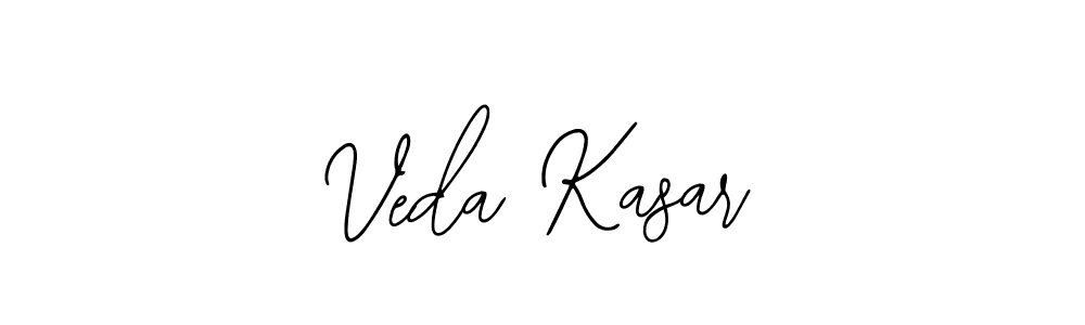 if you are searching for the best signature style for your name Veda Kasar. so please give up your signature search. here we have designed multiple signature styles  using Bearetta-2O07w. Veda Kasar signature style 12 images and pictures png