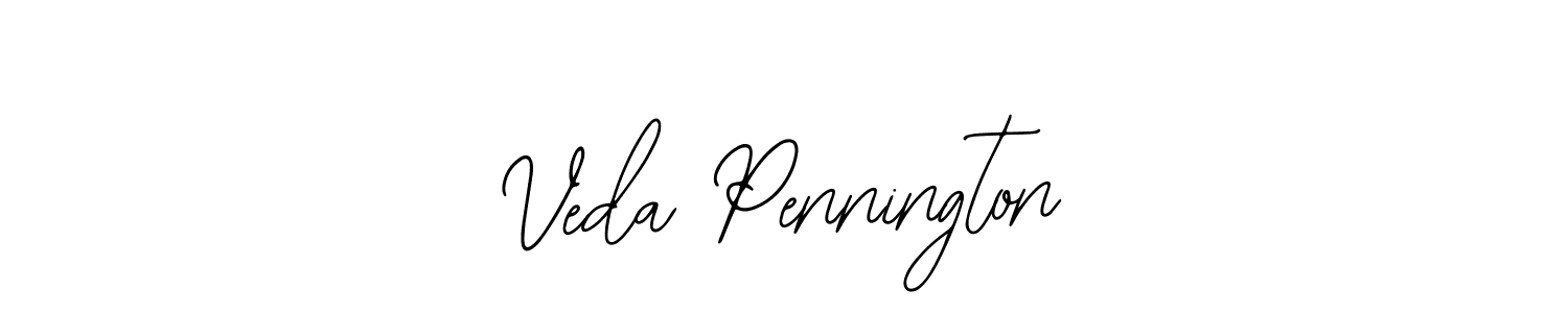 Use a signature maker to create a handwritten signature online. With this signature software, you can design (Bearetta-2O07w) your own signature for name Veda Pennington. Veda Pennington signature style 12 images and pictures png