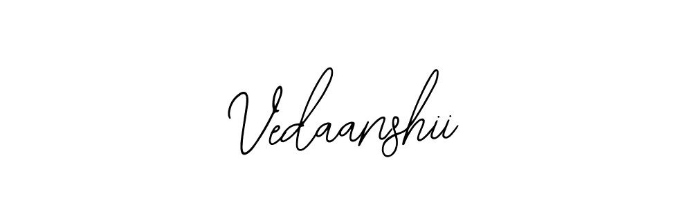 Use a signature maker to create a handwritten signature online. With this signature software, you can design (Bearetta-2O07w) your own signature for name Vedaanshii. Vedaanshii signature style 12 images and pictures png