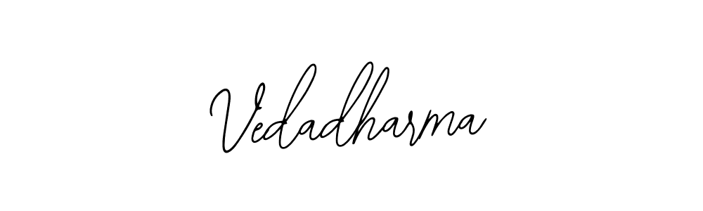 Also we have Vedadharma name is the best signature style. Create professional handwritten signature collection using Bearetta-2O07w autograph style. Vedadharma signature style 12 images and pictures png