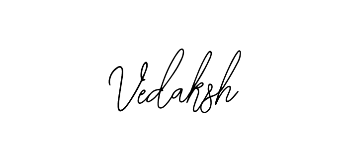 How to make Vedaksh name signature. Use Bearetta-2O07w style for creating short signs online. This is the latest handwritten sign. Vedaksh signature style 12 images and pictures png