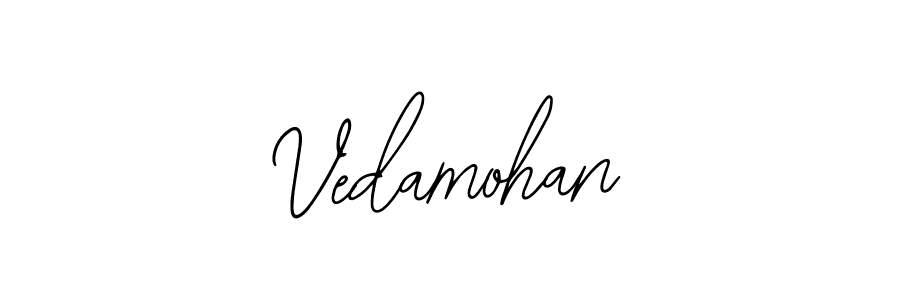 You should practise on your own different ways (Bearetta-2O07w) to write your name (Vedamohan) in signature. don't let someone else do it for you. Vedamohan signature style 12 images and pictures png
