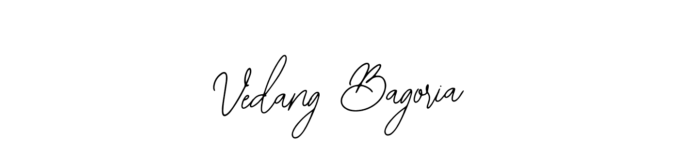 Make a beautiful signature design for name Vedang Bagoria. With this signature (Bearetta-2O07w) style, you can create a handwritten signature for free. Vedang Bagoria signature style 12 images and pictures png