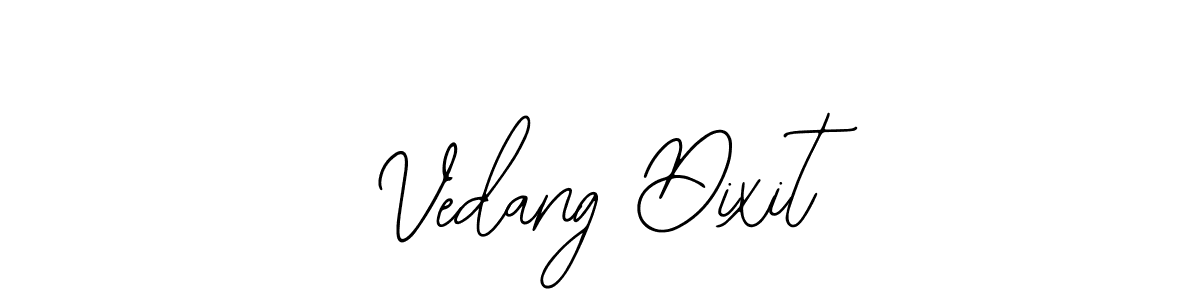 The best way (Bearetta-2O07w) to make a short signature is to pick only two or three words in your name. The name Vedang Dixit include a total of six letters. For converting this name. Vedang Dixit signature style 12 images and pictures png
