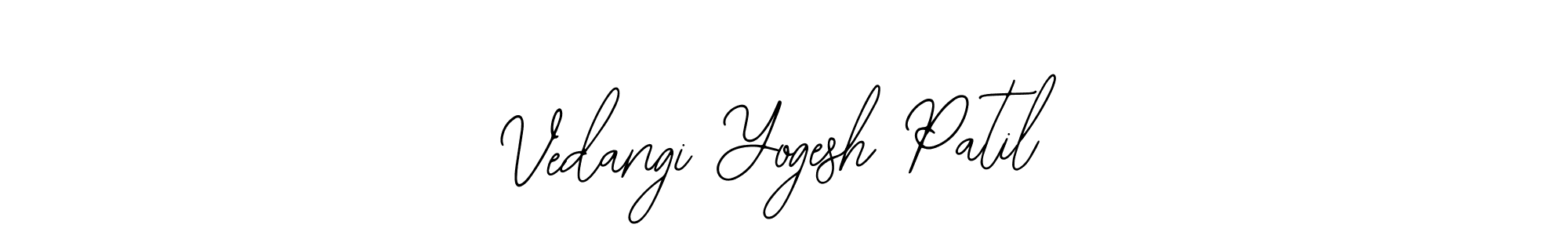 Use a signature maker to create a handwritten signature online. With this signature software, you can design (Bearetta-2O07w) your own signature for name Vedangi Yogesh Patil. Vedangi Yogesh Patil signature style 12 images and pictures png