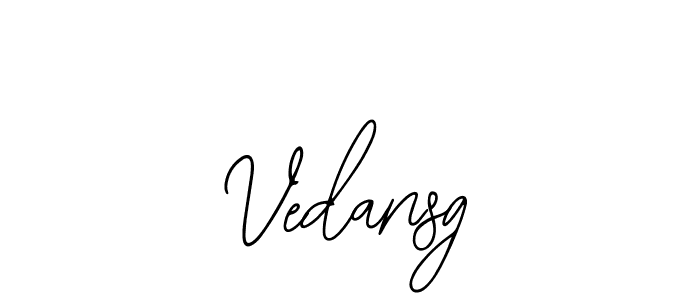 How to make Vedansg name signature. Use Bearetta-2O07w style for creating short signs online. This is the latest handwritten sign. Vedansg signature style 12 images and pictures png