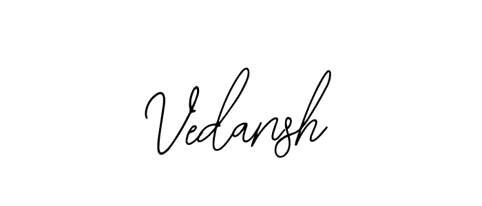 Design your own signature with our free online signature maker. With this signature software, you can create a handwritten (Bearetta-2O07w) signature for name Vedansh. Vedansh signature style 12 images and pictures png