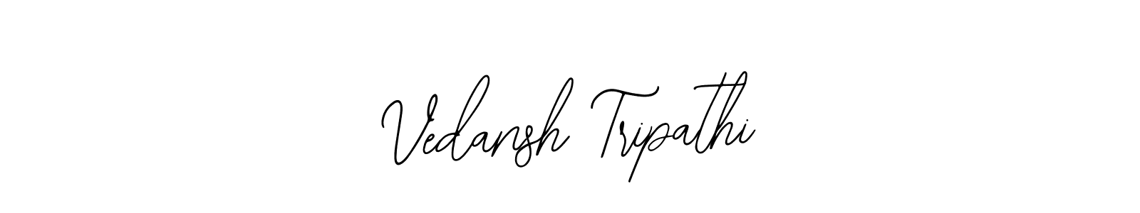 if you are searching for the best signature style for your name Vedansh Tripathi. so please give up your signature search. here we have designed multiple signature styles  using Bearetta-2O07w. Vedansh Tripathi signature style 12 images and pictures png