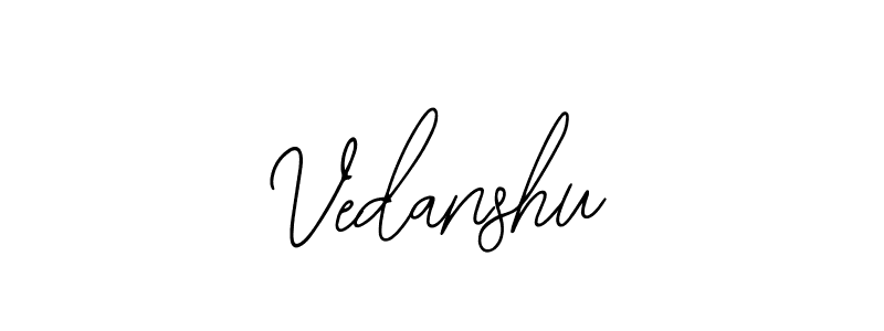 Make a beautiful signature design for name Vedanshu. With this signature (Bearetta-2O07w) style, you can create a handwritten signature for free. Vedanshu signature style 12 images and pictures png
