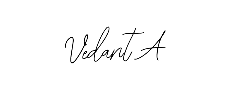 Create a beautiful signature design for name Vedant A. With this signature (Bearetta-2O07w) fonts, you can make a handwritten signature for free. Vedant A signature style 12 images and pictures png