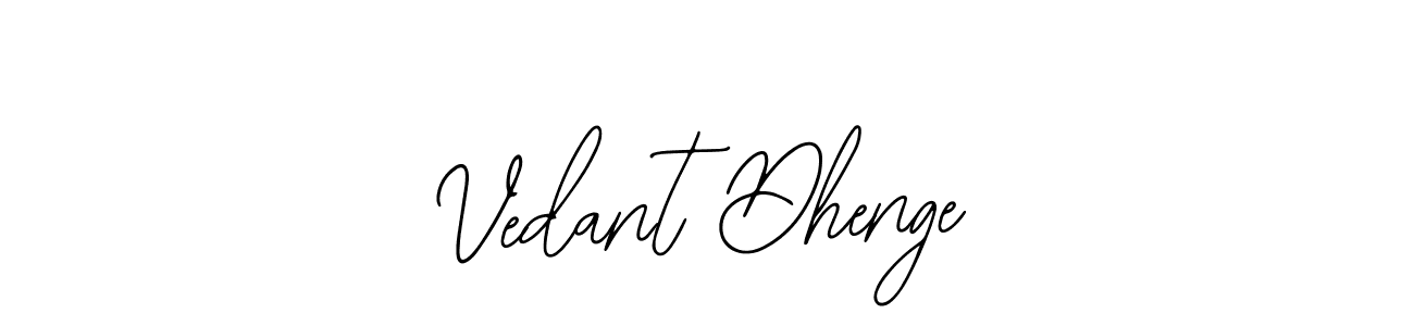 You can use this online signature creator to create a handwritten signature for the name Vedant Dhenge. This is the best online autograph maker. Vedant Dhenge signature style 12 images and pictures png