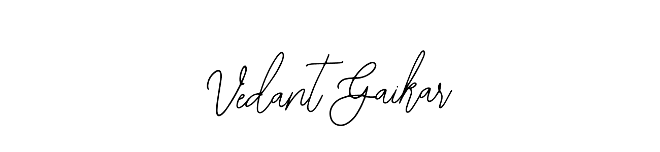 Use a signature maker to create a handwritten signature online. With this signature software, you can design (Bearetta-2O07w) your own signature for name Vedant Gaikar. Vedant Gaikar signature style 12 images and pictures png