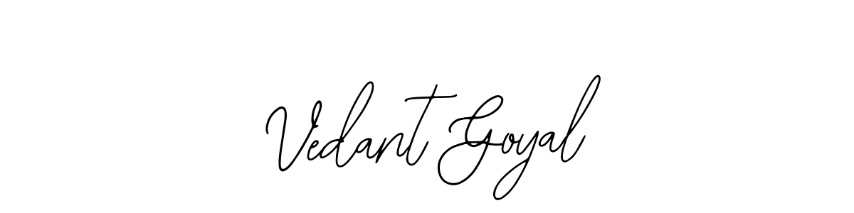 It looks lik you need a new signature style for name Vedant Goyal. Design unique handwritten (Bearetta-2O07w) signature with our free signature maker in just a few clicks. Vedant Goyal signature style 12 images and pictures png