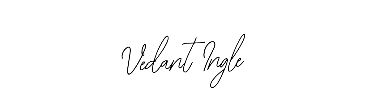 The best way (Bearetta-2O07w) to make a short signature is to pick only two or three words in your name. The name Vedant Ingle include a total of six letters. For converting this name. Vedant Ingle signature style 12 images and pictures png