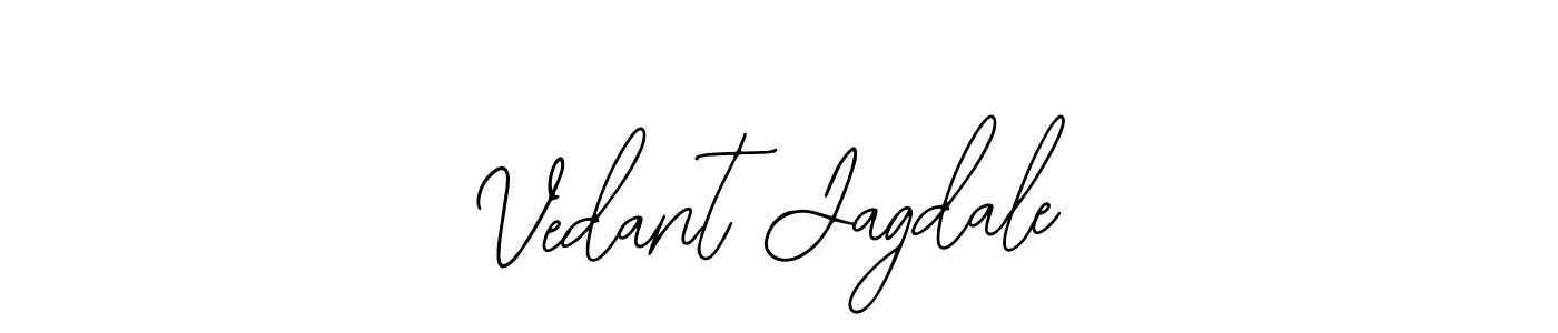 Use a signature maker to create a handwritten signature online. With this signature software, you can design (Bearetta-2O07w) your own signature for name Vedant Jagdale. Vedant Jagdale signature style 12 images and pictures png