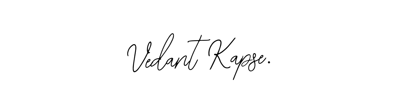 How to make Vedant Kapse. name signature. Use Bearetta-2O07w style for creating short signs online. This is the latest handwritten sign. Vedant Kapse. signature style 12 images and pictures png