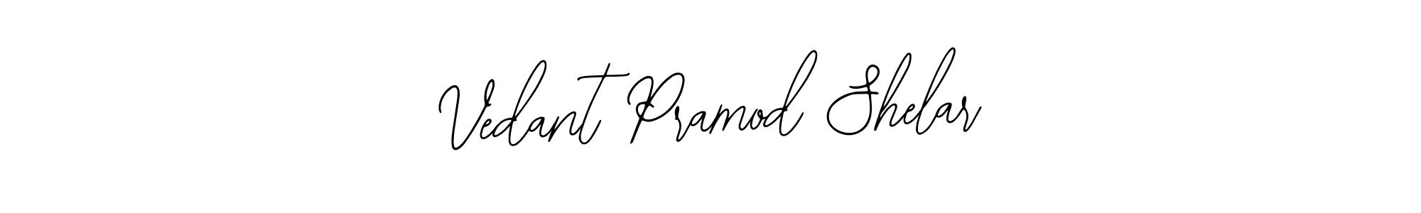 Also You can easily find your signature by using the search form. We will create Vedant Pramod Shelar name handwritten signature images for you free of cost using Bearetta-2O07w sign style. Vedant Pramod Shelar signature style 12 images and pictures png