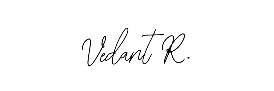 Make a beautiful signature design for name Vedant R.. With this signature (Bearetta-2O07w) style, you can create a handwritten signature for free. Vedant R. signature style 12 images and pictures png