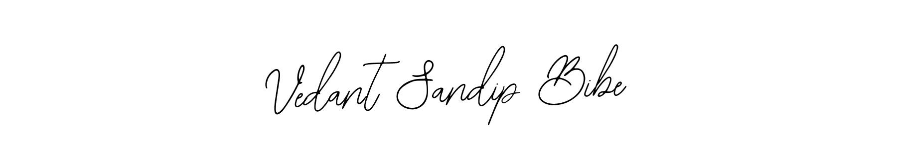 Make a beautiful signature design for name Vedant Sandip Bibe. Use this online signature maker to create a handwritten signature for free. Vedant Sandip Bibe signature style 12 images and pictures png