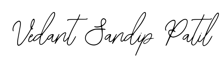 It looks like you need a new signature style for name Vedant Sandip Patil. Design unique handwritten (Bearetta-2O07w) signature with our free signature maker in just a few clicks. Vedant Sandip Patil signature style 12 images and pictures png