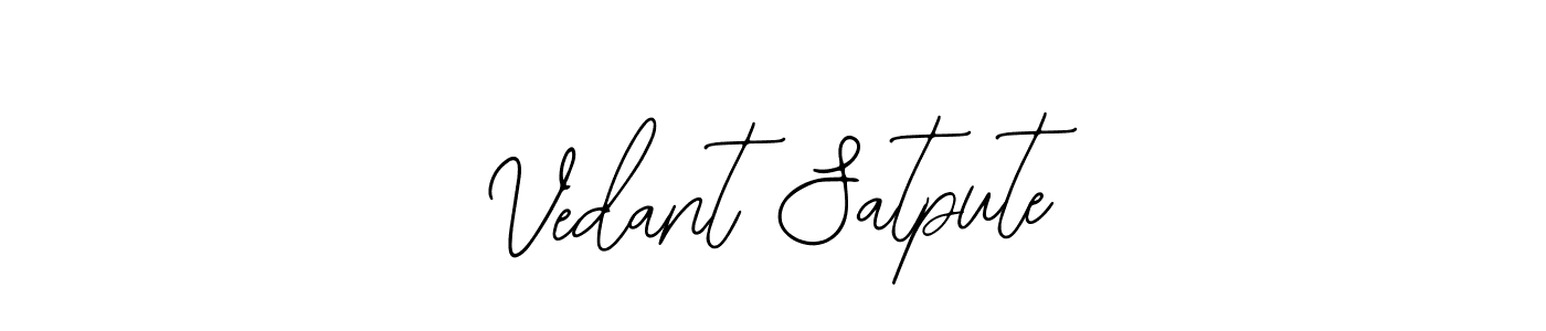 How to make Vedant Satpute signature? Bearetta-2O07w is a professional autograph style. Create handwritten signature for Vedant Satpute name. Vedant Satpute signature style 12 images and pictures png