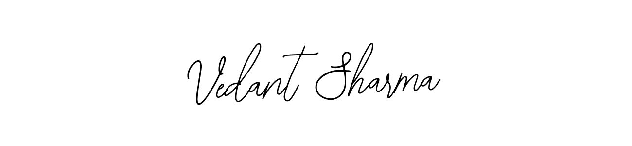 Create a beautiful signature design for name Vedant Sharma. With this signature (Bearetta-2O07w) fonts, you can make a handwritten signature for free. Vedant Sharma signature style 12 images and pictures png